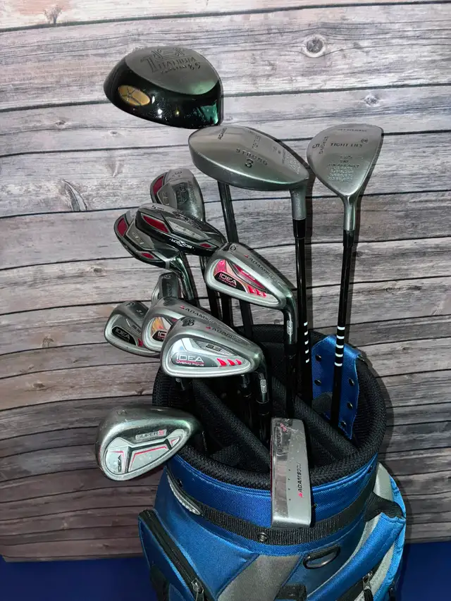 Men's 13pc Adams Idea Golf Set - PING TiSi - ALL NEW Grips