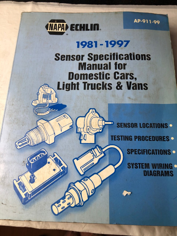 1981 -1997 ECHLIN SENSOR SPECS FOR CARS TRUCK &VAN #M0085 in Textbooks in Edmonton