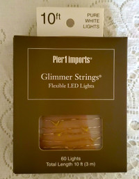 "PIER 1" IMPORTS  "GLIMMER STRINGS" FLEXIBLE LED LIGHTS