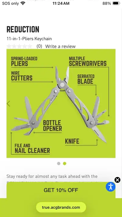 BNIB 11 in 1 Mini Multitool, View more