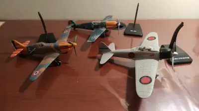NEWRAY 1:48 Scale Airplanes Model Kit Messerschmitt Bf-109 - $15 Mitsubishi A5M2 - $15 Dewoitine D.5...