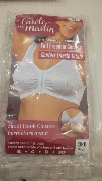 NEW Carole Martin Full Freedom Comfort Bra NEUF Light beige, View more