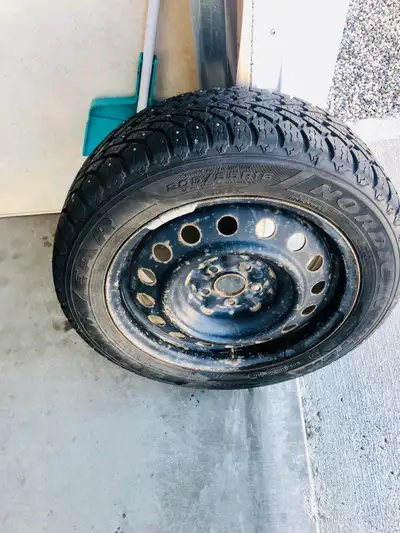 4 on steel rims 4 yrs old Good Year Nordic talk through ad phone trouble ,lots of tread. 205 /55 R 1...