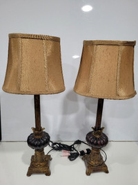 22 x9 inch Column table Lamp with Uplight Nice French Corinthia