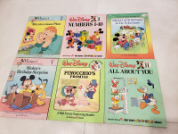 Walt Disney Vintage Books from 1980s and 1990s