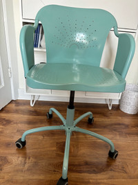 Teal Metal Desk Chair