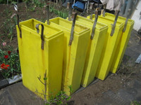 Five Space-efficient HD, tall planters or storage bins!.