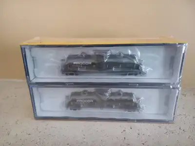Complete 6 pack of different numbered PROCOR tank cars factory sealed. These come with body mounted...