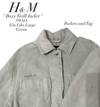 H&M Boxy Green Jacket