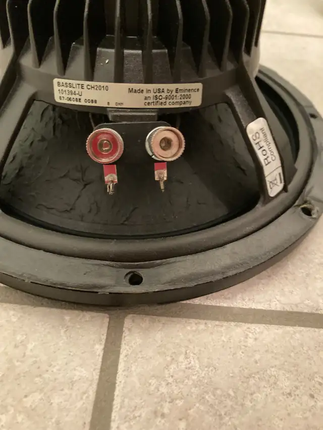 Eminence 10" Basslite Hempcone speaker. in Amps & Pedals in City of Halifax - Image 3