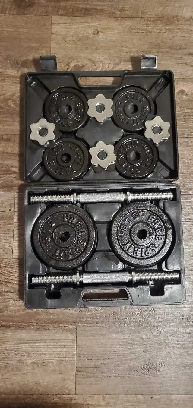 40lbs Adjustable Dumbbell set in Exercise Equipment in Barrie - Image 5