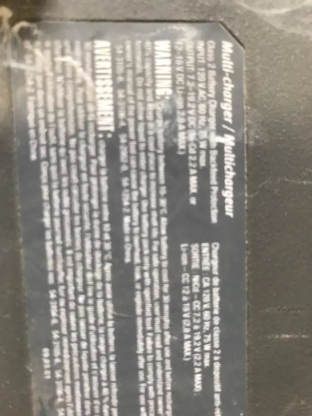 mastercraft battery charger in Power Tools in Mississauga / Peel Region - Image 3