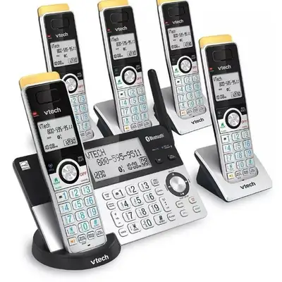 V-Tech 5-handset Phone System with Connect to Cell - $40.00, View more