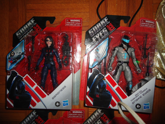 4x Snake Eyes: G.I. Joe Origins Movie figures new!! in Toys & Games in Gatineau - Image 2