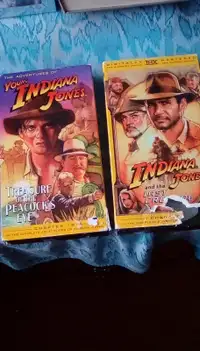 VHS videos Indiana Jones and Ocean's Eleven