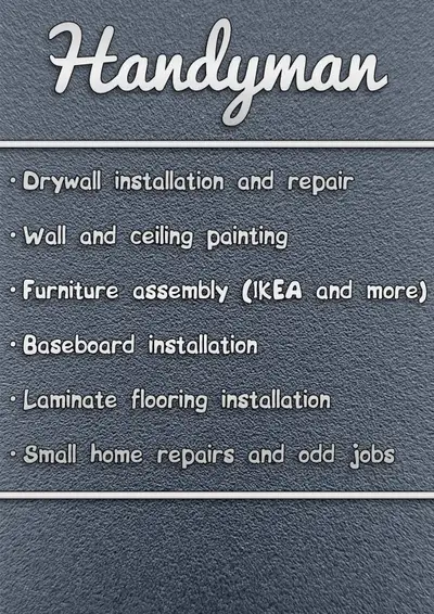 drywall handyman, View more