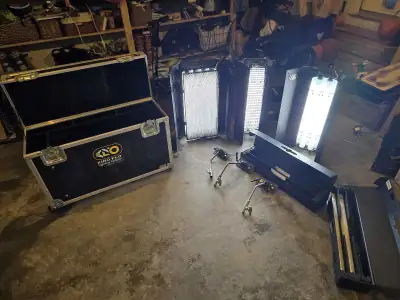 Kino Flo 3 Light Studio Kit w/ Hard Case, Clamps & Spare Bulbs, View more