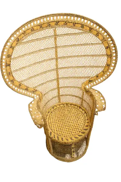 Wicker Peacock Chair from 70s, View more