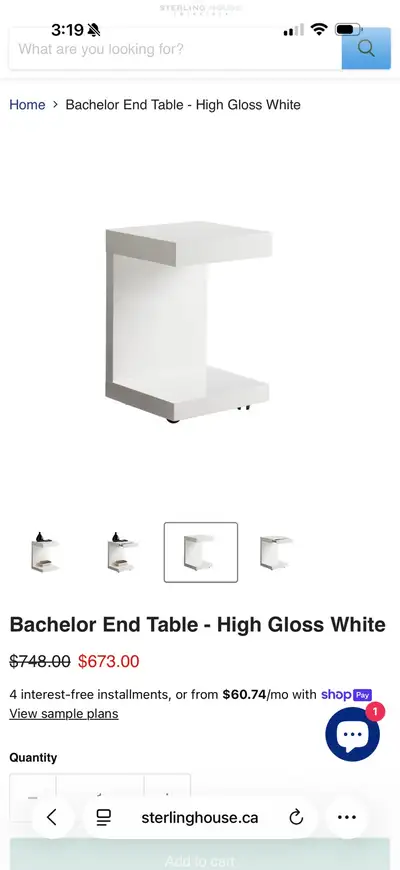 Bachelor End Tables- New Condition, View more