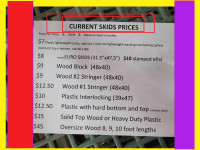 48x40 BLOCK or stringer pallets for sale. FOUR WAY SKID pallet