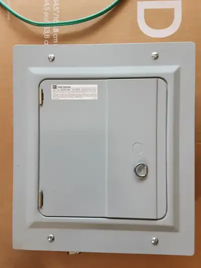 Sub-panel with breakers, View more