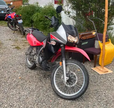 KLR 650, runs well. basic as seen.