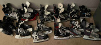 Selling 12 pairs of hockey skates/ccm, Bauer