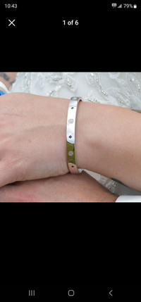 Sterling silver Vera Wang bangle bracelet