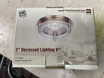 Lighting Kit 3”. Copper Finish. (New), View more