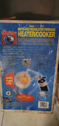 Propane infrared heater/cooker
