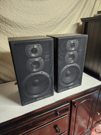 Toshiba vintage speakers SS-3729 3 way bookshelf