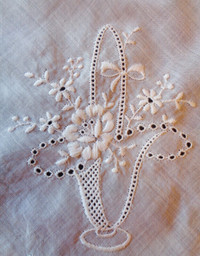 Vintage Embroidered Handkerchief