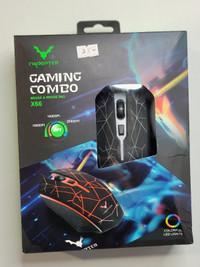 Mouse and Mouse pad gaming combo X66