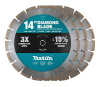 NEW Makita B-69646 14" Diamond Blade, Segmented, 3/Pack