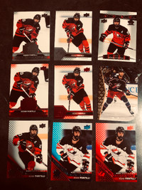 Lot of 9 Adam Fantilli Hockey Cards