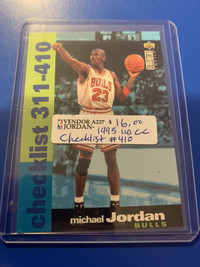 Michael Jordan #410 1995 UDCC Checklist NBA Showcase 267