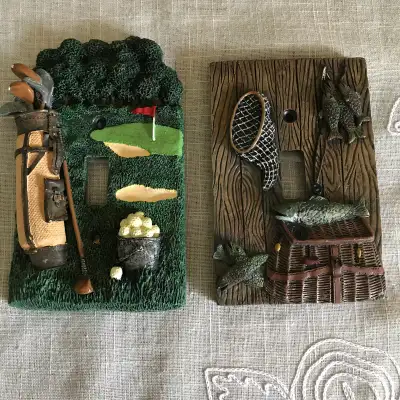 Golf & Fishing Theme Single Light Switch Covers, View more