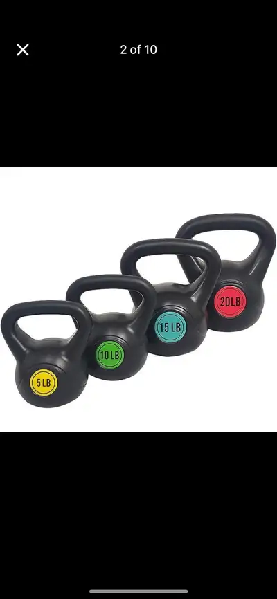 BalanceFrom Wide Grip Kettlebell Exercise Fitness Weight Set​, 5, View more