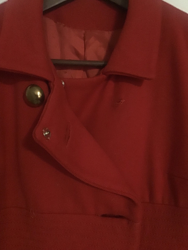 Vintage red wool coat reduced in Women's - Tops & Outerwear in Burnaby/New Westminster - Image 3