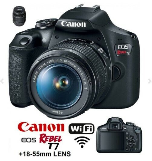 CANON EOS REBEL T7 18-55MM IS II DIGITAL CAMERA, BLACK - WIFI, 2 in Cameras & Camcorders in Oshawa / Durham Region