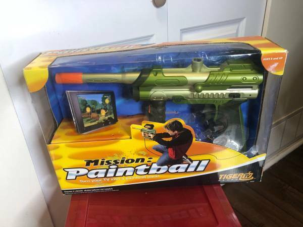 New in Box. 2004 Hasbro Tiger TV Mission Paintball Game Plug and in Toys & Games in Burnaby/New Westminster