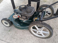 SEARS, Craftman 5 HP gas mower with extra large wheels