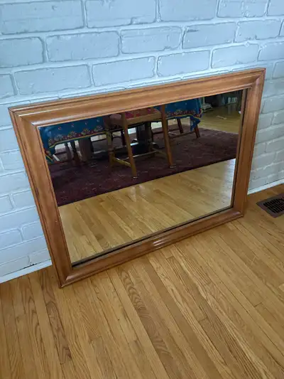 Large mirror. Solid wood. No blemishes., View more
