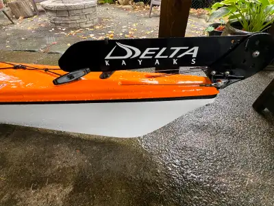 Delta 17 touring kayak with rudder Approx 5 years old. Used a few times per season. Overall good con...