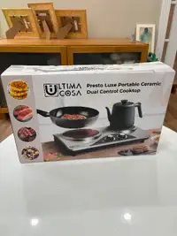 Ultima Cosa Presto Luxe - Portable Ceramic Dual Control Cooktop