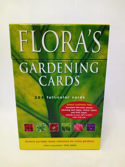 Flora's Gardening Cards Box Set 264 Full Color Cards, View more