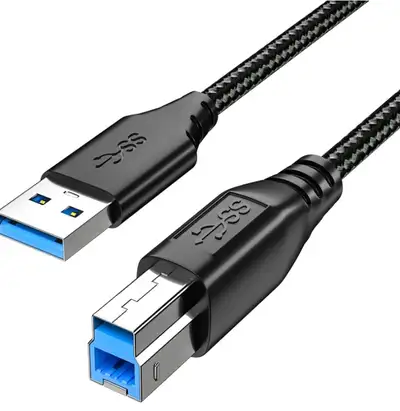 USB 3.0 USB B Cable 3ft/1m Type A Male to B Male - NEW, View more