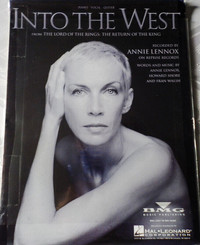 ANNIE LENNOX INTO THE WEST from LORD OF THE RINGS SHEET MUSIC