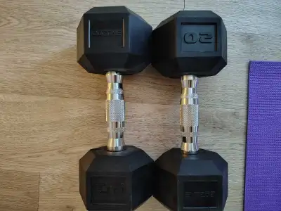 2x 20 lbs dumbbells , View more
