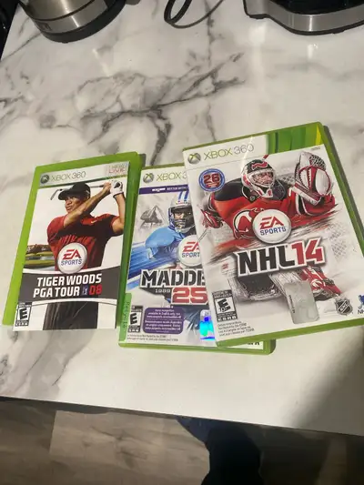 3 sport game bundle Xbox 360, View more